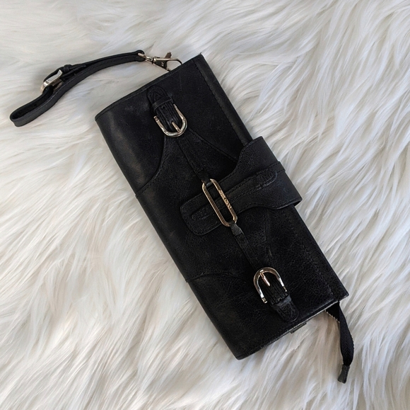 Jimmy Choo Handbags - Jimmy Choo black leather clutch bag